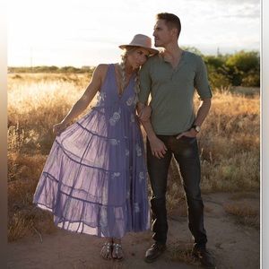 Free people run away with me embroidered dress